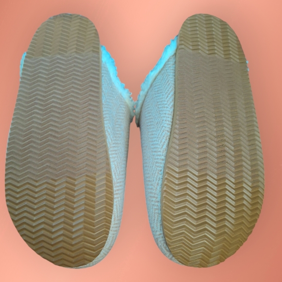 Land'sEnd sherpa bird embroidered slippers size 9 - Picture 6 of 8